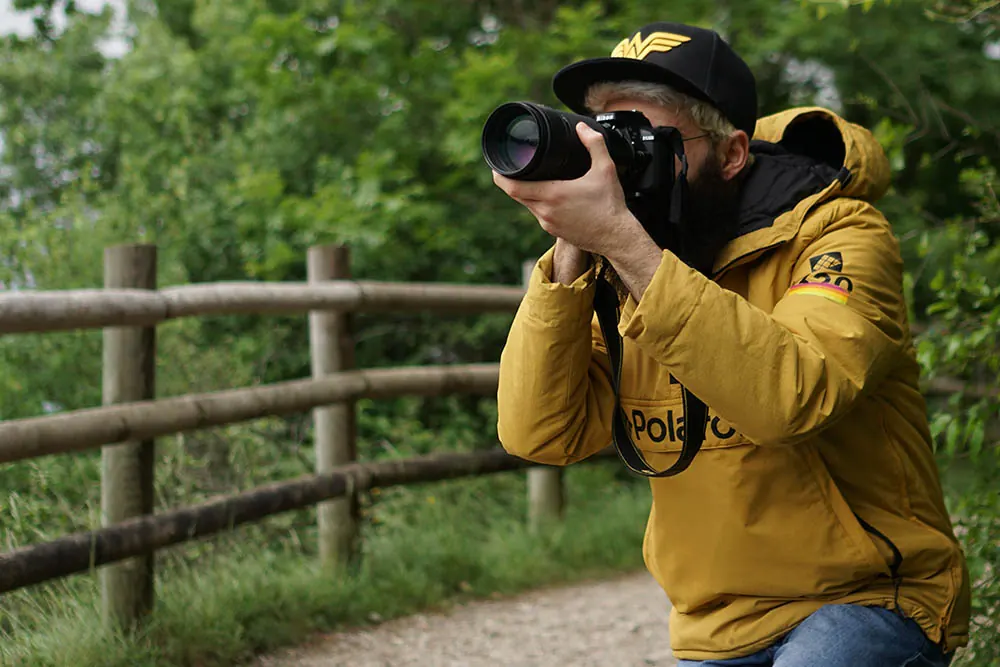 Photographer in the field