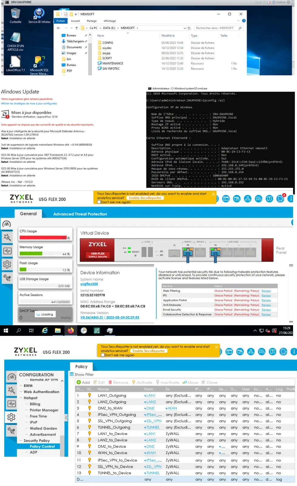 Excerpts from an IT audit report